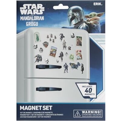 Grupo Erik Set koelkastmagneten Star Wars: The Mandalorian and Grogu officieel gelicentieerde decoratieve magneten, koelkastmagneten Grupo Erik Set koelkastmagneten Star Wars: The Mandalorian and Grogu officieel gelicentieerde decoratieve magneten, koelkastmagneten