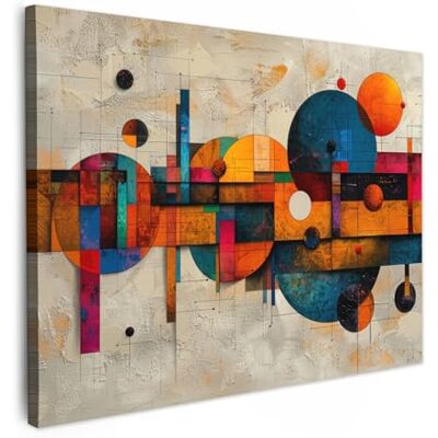 MuchoWow © Afdruk op canvas, foto, schilderij, wanddecoratie 70 x 50 cm, slaapkamer, woonkamer, huis, decoratie, keuken, vintage, moderne kunst, oranje, geometrische vormen MuchoWow © Afdruk op canvas, foto, schilderij, wanddecoratie 70 x 50 cm, slaapkamer, woonkamer, huis, decoratie, keuken, vintage, moderne kunst, oranje, geometrische vormen