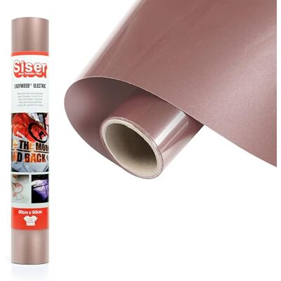 SISER Vinyl voor warmteoverdracht, roségoud, 100 x 30 cm SISER Vinyl voor warmteoverdracht, roségoud, 100 x 30 cm