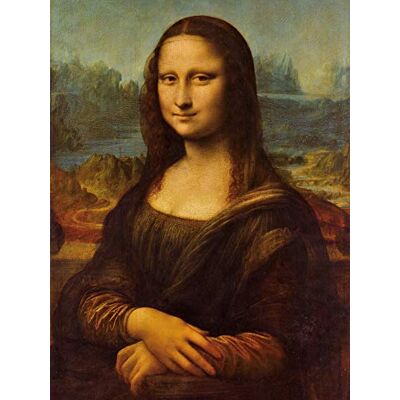 1art1 Leonardo Da Vinci Poster Canvas Print La Mona Lisa, 1503-1506 XXL Wandposter Ingelijst Gespannen op houten lijst Afbeelding 40 x 30 cm 1art1 Leonardo Da Vinci Poster Canvas Print La Mona Lisa, 1503-1506 XXL Wandposter Ingelijst Gespannen op houten lijst Afbeelding 40 x 30 cm