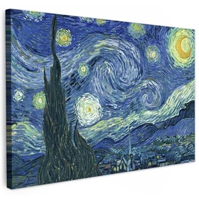 MuchoWow © Afdruk op canvas, foto, schilderij, wanddecoratie 60 x 40 cm, slaapkamer, woonkamer, huis, decoratie, keuken, Van Gogh, kunst, blauw, vintage, kunstenaar MuchoWow © Afdruk op canvas, foto, schilderij, wanddecoratie 60 x 40 cm, slaapkamer, woonkamer, huis, decoratie, keuken, Van Gogh, kunst, blauw, vintage, kunstenaar