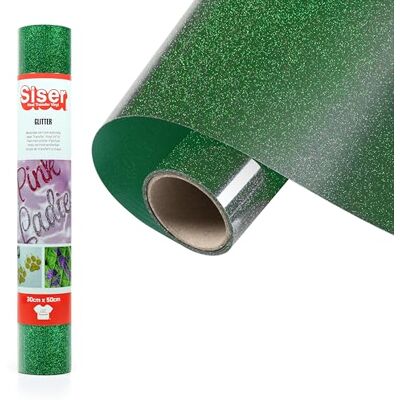 SISER ® Thermotransfer-vinyl, glitter gras, 50 x 30 cm SISER ® Thermotransfer-vinyl, glitter gras, 50 x 30 cm