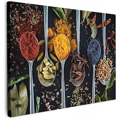 MuchoWow © Canvas prints 70 x 50 cm wanddecoratie woonkamer schilderij schilderijen decoratie slaapkamer canvas huis kruiden lepel kruiden zwart keuken 70x50 cm Peinture Tableaux Chambre Toiles Maison Herbes Cuillère Epices Noire Cuisine MuchoWow © Canvas prints 70 x 50 cm wanddecoratie woonkamer schilderij schilderijen decoratie slaapkamer canvas huis kruiden lepel kruiden zwart keuken 70x50 cm Peinture Tableaux Chambre Toiles Maison Herbes Cuillère Epices Noire Cuisine