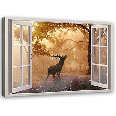 Feeby Afdruk op canvas, 90 x 60 cm, slaapkamerdecoratie, wanddecoratie, landschap, natuur, raam, huisdecoratie, modern, canvasschilderij, kunst, wandposter Feeby Afdruk op canvas, 90 x 60 cm, slaapkamerdecoratie, wanddecoratie, landschap, natuur, raam, huisdecoratie, modern, canvasschilderij, kunst, wandposter