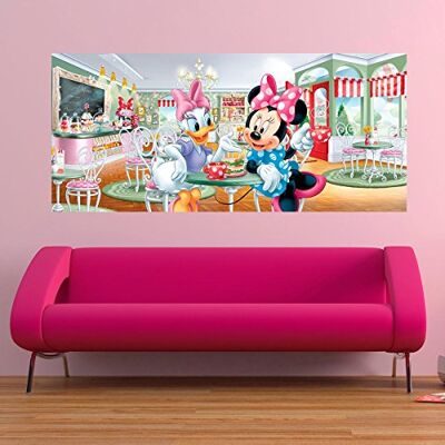 AG Design Disney Minnie & Daisy Panorama behang voor kinderkamer, 202 x 90 cm AG Design Disney Minnie & Daisy Panorama behang voor kinderkamer, 202 x 90 cm
