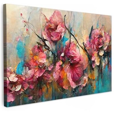 MuchoWow © Canvas Print Schilderij 120 x 80 cm Muurfoto Decoratie Woonkamer Reproducties Moderne Muurschilderingen Bloemen Olieverfschilderij Roze Rozen Botanisch Vintage 120x80 cm Reproductions de Tableaux Murale Moderne Fleurs à l'huile Rose Roses Bot MuchoWow © Canvas Print Schilderij 120 x 80 cm Muurfoto Decoratie Woonkamer Reproducties Moderne Muurschilderingen Bloemen Olieverfschilderij Roze Rozen Botanisch Vintage 120x80 cm Reproductions de Tableaux Murale Moderne Fleurs à l'huile Rose Roses Bot