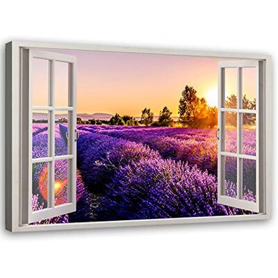 Feeby Canvas Print Raam 3D View XXL 120 x 80 cm 1 stuk Muurfoto Moderne Muurdecoratie Kunst Fotografie Design Keuken Woonkamer Slaapkamer Natuur Paars Feeby Canvas Print Raam 3D View XXL 120 x 80 cm 1 stuk Muurfoto Moderne Muurdecoratie Kunst Fotografie Design Keuken Woonkamer Slaapkamer Natuur Paars
