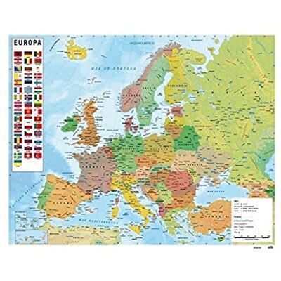 Grupo Erik Uitgevers Mini Poster Kaart Van Europa Grupo Erik Uitgevers Mini Poster Kaart Van Europa
