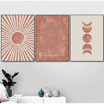 Tougmoo Mid Century Modern Terracotta Warriors Coloré Toile Affiche Peinture Impression Soleil Lune Arc-en-Ligne Abstrait Mur Art Peinture Décoration de La Maison 30 * 40cm Tougmoo Mid Century Modern Terracotta Warriors Coloré Toile Affiche Peinture Impression Soleil Lune Arc-en-Ligne Abstrait Mur Art Peinture Décoration de La Maison 30 * 40cm