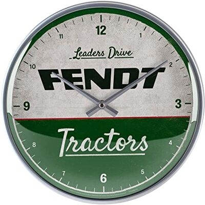 ART Retro klok, Ø 31 cm, Fendt Tractors cadeau-idee voor tractorfans, officieel gelicentieerd product (OLP), wanddecoratie, keuken, vintage design ART Retro klok, Ø 31 cm, Fendt Tractors cadeau-idee voor tractorfans, officieel gelicentieerd product (OLP), wanddecoratie, keuken, vintage design