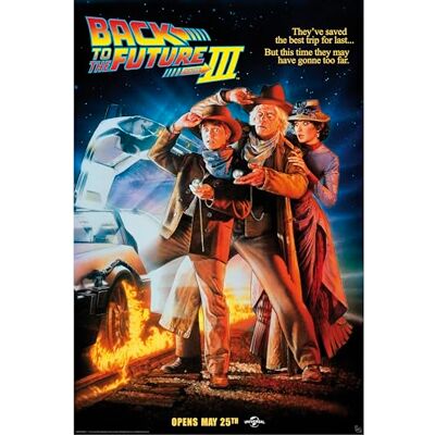 ABYSTYLE TERUG NAAR LE FUTUR III poster officieel product filmposter formaat 91,5 x 61 cm gelamineerd papier van hoge kwaliteit ABYSTYLE TERUG NAAR LE FUTUR III poster officieel product filmposter formaat 91,5 x 61 cm gelamineerd papier van hoge kwaliteit