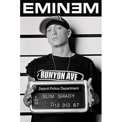 Close Up Eminem criminele kaart poster (61 x 91,5 cm) Close Up Eminem criminele kaart poster (61 x 91,5 cm)