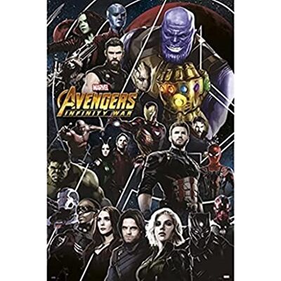 Grupo Erik Editores gpe5243 poster Les Infinity War, Marvel Studios, 61 x 91,5 cm Grupo Erik Editores gpe5243 poster Les Infinity War, Marvel Studios, 61 x 91,5 cm