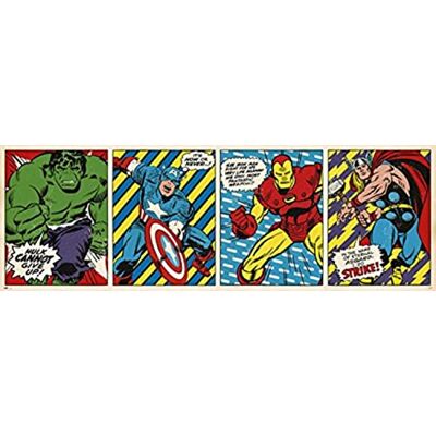 Grupo Erik Editores Marvel Comics posterhouder, drievoudig, 53 x 158 cm Grupo Erik Editores Marvel Comics posterhouder, drievoudig, 53 x 158 cm