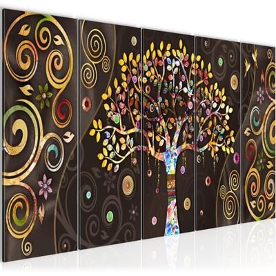 ART 045356a Schilderij, decoratie, levensboom, print op vliesstof, wanddecoratie, woonkamer, slaapkamer ART 045356a Schilderij, decoratie, levensboom, print op vliesstof, wanddecoratie, woonkamer, slaapkamer