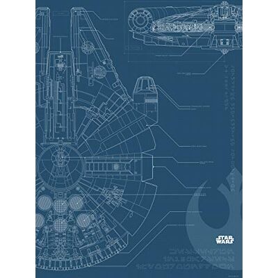 Komar Wandafbeelding Star Wars Blueprint Falcon kinderkamer, tienerkamer, decoratie, kunstdruk zonder lijst WB176-50 x 70 cm afmetingen: 50 x 70 cm (breedte x hoogte) Komar Wandafbeelding Star Wars Blueprint Falcon kinderkamer, tienerkamer, decoratie, kunstdruk zonder lijst WB176-50 x 70 cm afmetingen: 50 x 70 cm (breedte x hoogte)