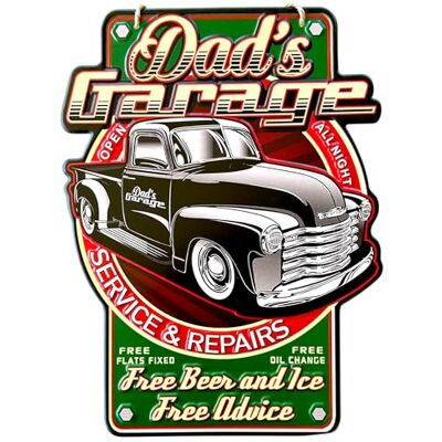 DiiliHiiri Poster metalen bord Le garage de papa vintage (35 x 26 cm) retro metalen bord in antieke stijl decoratie voor bar cadeau voor papa werkplaats garage Dad's Garage (9550) DiiliHiiri Poster metalen bord Le garage de papa vintage (35 x 26 cm) retro metalen bord in antieke stijl decoratie voor bar cadeau voor papa werkplaats garage Dad's Garage (9550)