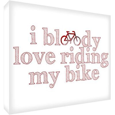 Little Helper Oh my Word! WSNB-BC-LOVEBIKE1624-09-DE kunstdruk op canvas, rood Little Helper Oh my Word! WSNB-BC-LOVEBIKE1624-09-DE kunstdruk op canvas, rood