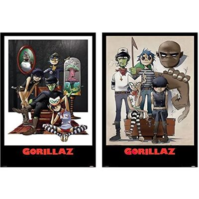 Close Up Gorillaz Set van 2 posters (61 cm x 91,5 cm) Close Up Gorillaz Set van 2 posters (61 cm x 91,5 cm)