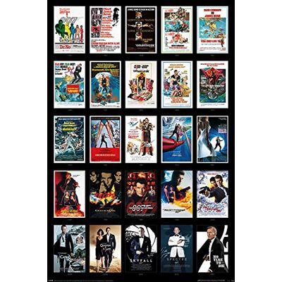 Pyramid James Bond 007 filmposters, 25 stuks Pyramid James Bond 007 filmposters, 25 stuks