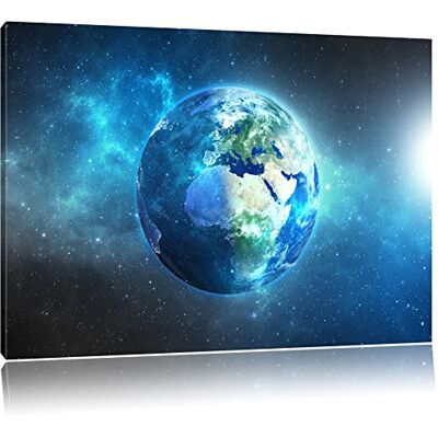 Pixxprint Onze aarde in de ruimte foto canvas grootte: 100 x 70 cm wanddecoratie kunstdruk volledig gemonteerd Pixxprint Onze aarde in de ruimte foto canvas grootte: 100 x 70 cm wanddecoratie kunstdruk volledig gemonteerd