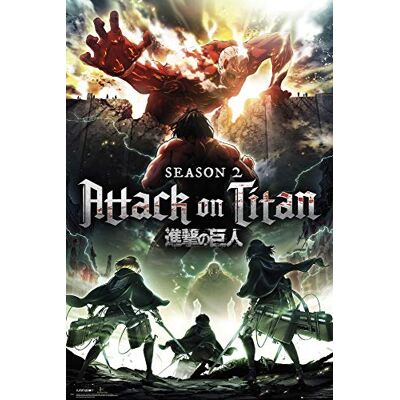empireposter Attack on Titan Poster Seizoen 2 Key Art Anime Attack on Titans Manga Afmetingen: 61 x 91,5 cm + 1 poster 61 x 91,5 cm empireposter Attack on Titan Poster Seizoen 2 Key Art Anime Attack on Titans Manga Afmetingen: 61 x 91,5 cm + 1 poster 61 x 91,5 cm
