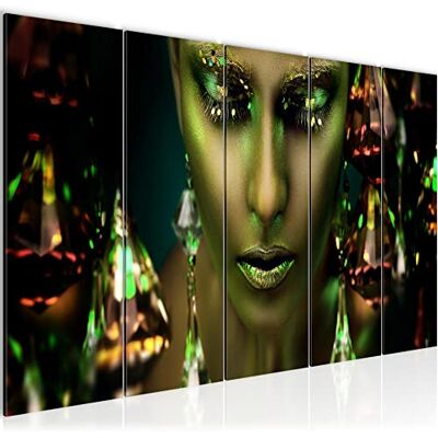 ART 042156b Schilderij, vrouw, gezicht, lippen, print op vliesdoek, wanddecoratie, woonkamer, slaapkamer ART 042156b Schilderij, vrouw, gezicht, lippen, print op vliesdoek, wanddecoratie, woonkamer, slaapkamer