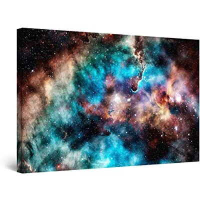 Startonight Kunstdruk op canvas, veelkleurige mist, wanddecoratie, woonkamer, modern, afbeelding op canvas, 80 x 120 cm Startonight Kunstdruk op canvas, veelkleurige mist, wanddecoratie, woonkamer, modern, afbeelding op canvas, 80 x 120 cm