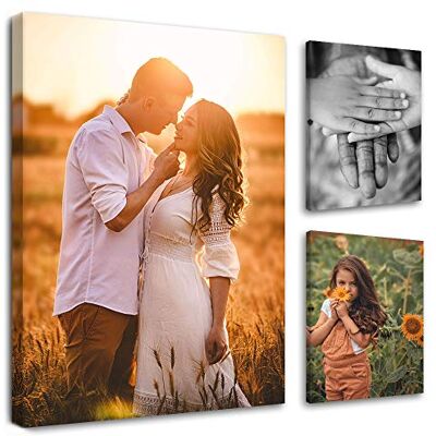 Feeby Uw foto op canvas 40 x 60 cm Onmiddellijk online voorbeeld, wandafbeelding met gewenste motief Persoonlijke afdruk Feeby Uw foto op canvas 40 x 60 cm Onmiddellijk online voorbeeld, wandafbeelding met gewenste motief Persoonlijke afdruk