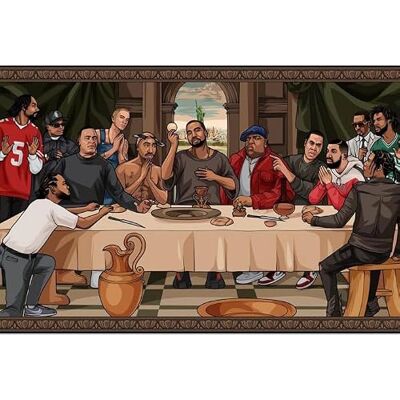 empireposter The Last Supper of Hip Hop poster afmetingen 61 x 91,5 cm + 2 kunststof stangen zwart 62 cm empireposter The Last Supper of Hip Hop poster afmetingen 61 x 91,5 cm + 2 kunststof stangen zwart 62 cm