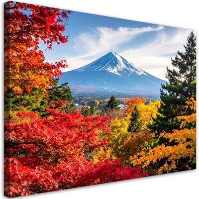 Feeby Canvas print niet-geweven foto wanddecoratie Japanse berg Fuji 45 x 30 cm 1 deel woonkamer schilderij schilderijen modern esthetische kamerdecoratie Feeby Canvas print niet-geweven foto wanddecoratie Japanse berg Fuji 45 x 30 cm 1 deel woonkamer schilderij schilderijen modern esthetische kamerdecoratie