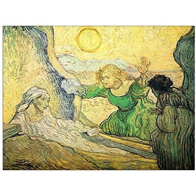 ArtPlaza Van Gogh Vincent Resurrection of Lazarus houten bord kleurrijk 80 x 60 cm ArtPlaza Van Gogh Vincent Resurrection of Lazarus houten bord kleurrijk 80 x 60 cm