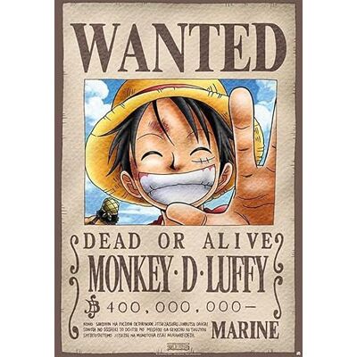 One Piece Wanted Unisex poster standaard papier 68 x 98 cm One Piece Wanted Unisex poster standaard papier 68 x 98 cm