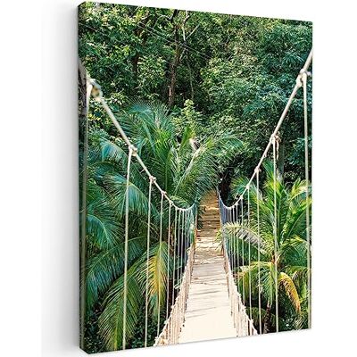 MuchoWow © Canvas Print Muurdecoratie Schilderij 30 x 40 cm Decoratieve Muurschilderingen Decoratie Slaapkamer Jungle Palm Brug Natuur Planten 30x40 cm Decoratifs Muraux Décoration Chambre Jungle Palmier Pont Nature Plantes MuchoWow © Canvas Print Muurdecoratie Schilderij 30 x 40 cm Decoratieve Muurschilderingen Decoratie Slaapkamer Jungle Palm Brug Natuur Planten 30x40 cm Decoratifs Muraux Décoration Chambre Jungle Palmier Pont Nature Plantes