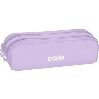 DOHE Dubbel siliconen schooletui 2 vakken met ritssluiting Rechthoekig multifunctioneel zacht etui Afmetingen: 20 x 6 x 7 cm Serenity Violet Berry, 20 x 6, Baai, Tweepersoons (2 DOHE Dubbel siliconen schooletui 2 vakken met ritssluiting Rechthoekig multifunctioneel zacht etui Afmetingen: 20 x 6 x 7 cm Serenity Violet Berry, 20 x 6, Baai, Tweepersoons (2