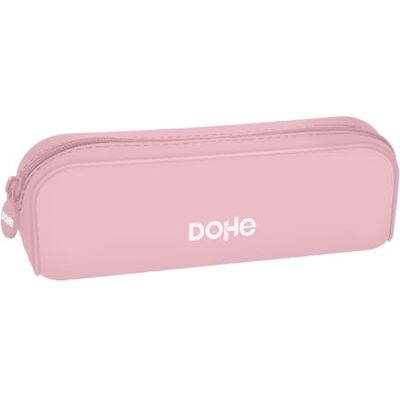 DOHE Eenvoudige siliconen schooletui 1 vak met ritssluiting, veelzijdig rechthoekig etui, zacht gevoel, afmetingen 20 x 6 x 8 cm Serenity roze, 20 x 6 x 8 cm, Eenpersoons (1 DOHE Eenvoudige siliconen schooletui 1 vak met ritssluiting, veelzijdig rechthoekig etui, zacht gevoel, afmetingen 20 x 6 x 8 cm Serenity roze, 20 x 6 x 8 cm, Eenpersoons (1