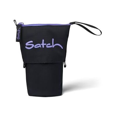 Satch Extra groot etui met scheidingsvak, vak met ritssluiting, penhouder, hoek, venster voor schema, Phantom Paars, Modern en functioneel Satch Extra groot etui met scheidingsvak, vak met ritssluiting, penhouder, hoek, venster voor schema, Phantom Paars, Modern en functioneel