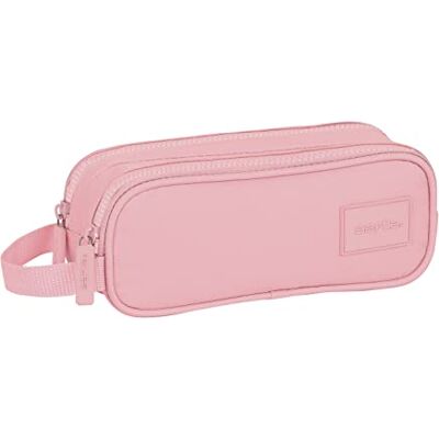 safta Dubbele etui voor kinderen, ideaal voor schoolgaande kinderen, comfortabel en veelzijdig, kwaliteit en sterkte, 21 x 6 x 8 cm, kleur: roze, esthetisch, casual, Roze, informeel safta Dubbele etui voor kinderen, ideaal voor schoolgaande kinderen, comfortabel en veelzijdig, kwaliteit en sterkte, 21 x 6 x 8 cm, kleur: roze, esthetisch, casual, Roze, informeel