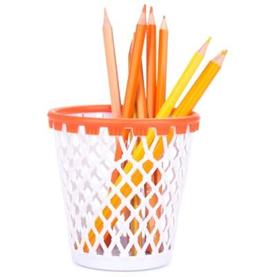 Balvi Witte potloodhouder voor iedereen die van basketbal van kunststof houdt Balvi Witte potloodhouder voor iedereen die van basketbal van kunststof houdt