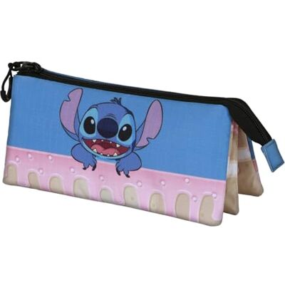 Disney Drievoudig etui, één maat, Lilo en Stitch blauw, Drievoudig etui Disney Drievoudig etui, één maat, Lilo en Stitch blauw, Drievoudig etui