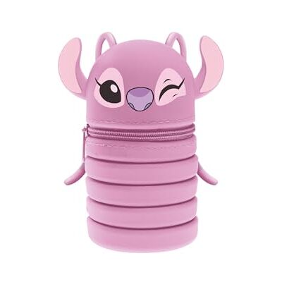 Seven Lilo & Stitch 2-in-1 stretch siliconen etui, Stitch roze, schooltas, tafelpenhouder, ritssluiting, school en vrije tijd, meisje, Xx, modern Seven Lilo & Stitch 2-in-1 stretch siliconen etui, Stitch roze, schooltas, tafelpenhouder, ritssluiting, school en vrije tijd, meisje, Xx, modern