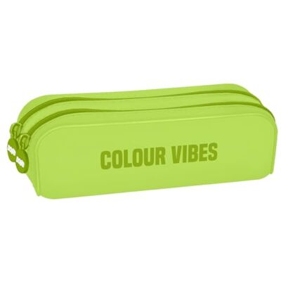 DOHE Dubbel siliconen schooletui 2 vakken met ritssluiting, veelzijdig rechthoekig etui, zacht gevoel, afmetingen 20 x 6 x 7 cm kleur Vibes Lima, limoen, 20 x 6 x 7 cm, Kalk, Tweepersoons (2 DOHE Dubbel siliconen schooletui 2 vakken met ritssluiting, veelzijdig rechthoekig etui, zacht gevoel, afmetingen 20 x 6 x 7 cm kleur Vibes Lima, limoen, 20 x 6 x 7 cm, Kalk, Tweepersoons (2