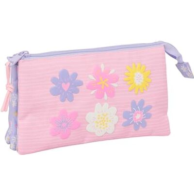 safta BOUQUET Drievoudig etui voor kinderen, ideaal voor schoolkinderen, comfortabel en veelzijdig, kwaliteit en duurzaamheid, 22 x 3 x 12 cm safta BOUQUET Drievoudig etui voor kinderen, ideaal voor schoolkinderen, comfortabel en veelzijdig, kwaliteit en duurzaamheid, 22 x 3 x 12 cm