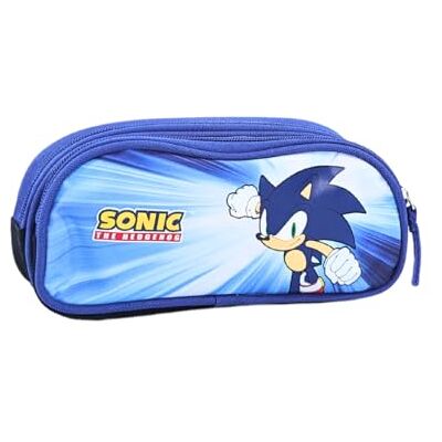 mybagstory Pennenetui – Sonic – etui met dubbele vakken – kind – school – kleuterschool – kleuterschool – etui voor jongens – maat 22,5 cm – cadeau-idee, Sonic – blauw – etui met dubbele vakken – 22,5 cm mybagstory Pennenetui – Sonic – etui met dubbele vakken – kind – school – kleuterschool – kleuterschool – etui voor jongens – maat 22,5 cm – cadeau-idee, Sonic – blauw – etui met dubbele vakken – 22,5 cm