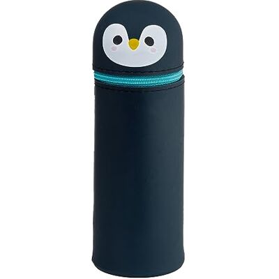 Puckator Dolci Animals Penguino pennenetui van siliconen, veelkleurig, met tube Puckator Dolci Animals Penguino pennenetui van siliconen, veelkleurig, met tube