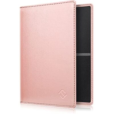 FINTIE Hoes voor Autopapier Voertuig bewijs, Ultraslank Licht Premium Kunstleer Voertuigbewijs Etui Creditcardhouder voor Het Kentekenbewijs Identiteitskaart en Kaarten, roségoud FINTIE Hoes voor Autopapier Voertuig bewijs, Ultraslank Licht Premium Kunstleer Voertuigbewijs Etui Creditcardhouder voor Het Kentekenbewijs Identiteitskaart en Kaarten, roségoud