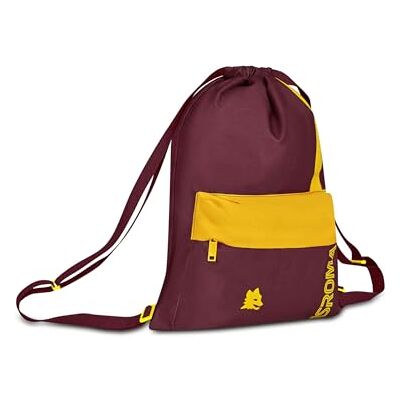 Seven Sakky Bag Roma Freetime Pack, rood, 18 l, eenvak, verstelbare schouderbanden, voorvak, trekkoordsluiting, school, sport, kinderen, jongens, volwassenen, voetbal, officieel product Seven Sakky Bag Roma Freetime Pack, rood, 18 l, eenvak, verstelbare schouderbanden, voorvak, trekkoordsluiting, school, sport, kinderen, jongens, volwassenen, voetbal, officieel product
