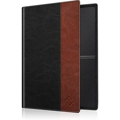 FINTIE Hoes voor Autopapier Voertuig bewijs, Ultraslank Licht Premium Kunstleer Voertuigbewijs Etui Creditcardhouder voor Het Kentekenbewijs Identiteitskaart en Kaarten, Dubbele Kleur FINTIE Hoes voor Autopapier Voertuig bewijs, Ultraslank Licht Premium Kunstleer Voertuigbewijs Etui Creditcardhouder voor Het Kentekenbewijs Identiteitskaart en Kaarten, Dubbele Kleur