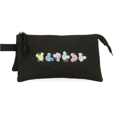 Disney Joumma Mickey Heads drievoudig etui, zwart, 22 x 12 x 5 cm, polyester, 1,32 l, zwart, Talla única, drievoudige etui, zwart., Drievoudig etui Disney Joumma Mickey Heads drievoudig etui, zwart, 22 x 12 x 5 cm, polyester, 1,32 l, zwart, Talla única, drievoudige etui, zwart., Drievoudig etui