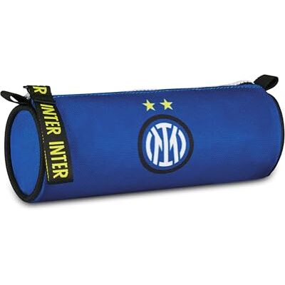 Seven Inter Tombolotto Pennenhouder, blauw, ovaal etui voor pennen, potloden en accessoires, middelbare en hogere school, jongens, voetbal, blauw, modern Seven Inter Tombolotto Pennenhouder, blauw, ovaal etui voor pennen, potloden en accessoires, middelbare en hogere school, jongens, voetbal, blauw, modern